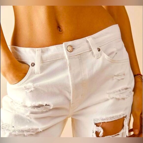 We The Free destroyed white shirts; Size 24 - Picture 3 of 14